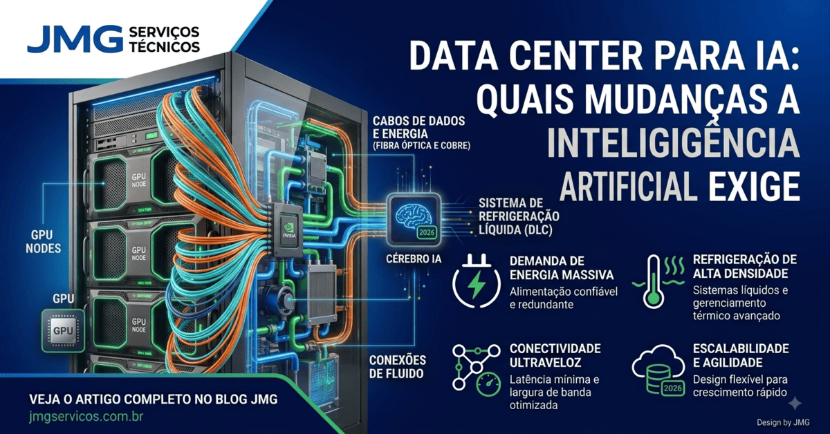 Data Center para IA: quais mudanças a Inteligência Artificial exige?